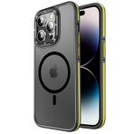Fogy Iphone 14 Pro ile Uyumlu Kılıf Rocky Kapak, Siyah-Sarı