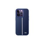 Fogy Iphone 14 Pro Max ile Uyumlu Kılıf Içi Kadife Dışı Deri Görünümlü A Kalite Lizbon Kapak, Lacivert