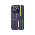 Fogy iPhone 15 Pro ile Uyumlu Kılıf Pride Edition HBC-221 Roma Kapak, Derin Mor