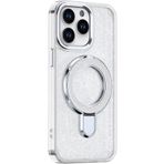 Fogy iPhone 16 Pro ile Uyumlu Şık Tarzınızı Yansıtan Darbelere Karşı dayanıklı Stan Yüzüklü Kılıf, Beyaz