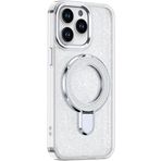 Fogy iPhone 16 Pro Max ile Uyumlu Şık Tarzınızı Yansıtan Darbelere Karşı dayanıklı Stan Yüzüklü Kılıf, Beyaz