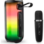 Fogy Pluse 5 Mikrofonlu RGB Kablosuz Soundbar Multimedya Siyah Bluetooth Hoparlör