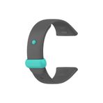 Fogy Redmi Watch 3 ile Uyumlu Kordon Çift renkli Strap Bileklik Kayış Tpu yedek kemer, Füme