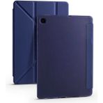 Fogy Samsung Galaxy Tab S6 Lite SM-P610 10.4" Kılıf + Kalem Uyku Modlu Kalem Bölmeli Arkası Yumuşak Silikon Smart Standlı Kapaklı Tri Folding Tablet Kılıfı Siyah - Lacivert
