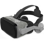 Fogy Sanal Gerçeklik Gözlüğü Kulaklıklı 3D Vr Filmler & Video Oyunları Tüm Telefonlara - Siyah