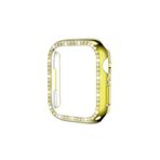 Fogy Watch 1 2 3 4 5 6 40mm ile Uyumlu Taşlı Kasa Ve Ekran Koruyucu 360 Tam Koruma Kılıf, Gold