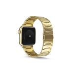 Fogy Watch 1 2 3 4 5 6 Se 38mm ile Uyumlu Metal Katlamalı Üçgen Parçalı Şık Tasarım Kordon (Saat Değildir), Gold