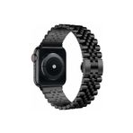 Fogy Watch 2 3 4 5 6 Se 40mm ile Uyumlu Parlak Metal Göz Alıcı Tasarım Metal Kordon, Siyah