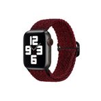 Fogy Watch 3 4 5 6 7 8 Se 9 38 40 41mm ile Uyumlu Kordon Örgü Tokalı Kordon, İnce Kırmızı-Siyah