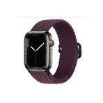 Fogy Watch 3 4 5 6 7 8 Se 9 38 40 41mm ile Uyumlu Kordon Örgü Tokalı Kordon, Mürdüm
