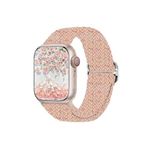Fogy Watch 3 4 5 6 7 8 Se 9 38 40 41mm ile Uyumlu Kordon Örgü Tokalı Kordon, Noktalı Pembe