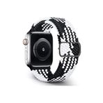 Fogy Watch 3 4 5 6 7 8 Se 9 38 40 41mm ile Uyumlu Kordon Örgü Tokalı Kordon, Siyah-Beyaz