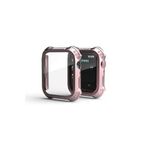Fogy Watch 7 45mm ile Uyumlu Kasa Ve Ekran Koruyucu 360 Derece Tam Koruma Gard 10, Rose Gold