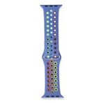 Fogy Watch 7 45mm ile Uyumlu Spor Delikli Gökkuşağı Kordon, Mor