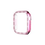 Fogy Watch 7 45Mm ile Uyumlu Taşlı Kasa Ve Ekran Koruyucu 360 Tam Koruma Kılıf, Pembe