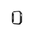 Fogy Watch 7-8 45mm ile Uyumlu Kasa Ve Ekran Koruyucu 360 Tam Koruma Kılıf, Siyah