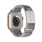 Fogy Watch 9 8 7 6 5 4 3 Serisi 38-40-41mm ile Uyumlu Trail Loop Esnek Spor Kordon, Mavi-Gri