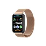 Fogy Watch Fit 2 Metal Hasırlı Mıknatıslı Tam ile Uyumlu Kordon (Saat Değildir), Rose Gold