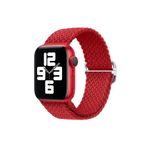 Fogy Watch T500 Ultra 3 4 5 6 7 8 9 Se 42 44 45 49 Mm ile Uyumlu Kordon Örgü Tokalı Kordon, Kırmızı