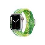 Fogy Watch T500 Ultra 3 4 5 6 7 8 9 Se 42 44 45 49 Mm ile Uyumlu Kordon Örgü Tokalı Kordon, Lime-Çok Renkli