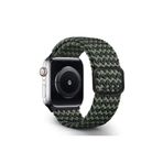Fogy Watch T500 Ultra 3 4 5 6 7 8 9 Se 42 44 45 49 Mm ile Uyumlu Kordon Örgü Tokalı Kordon, Siyah-Yeşil