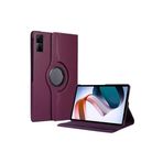 Fogy Xiaomi Redmi Pad 6gb 128gb 10.6"ile Uyumlu 360 Dönebilen Standlı Kapaklı Tablet Kılıfı, Mürdüm