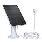 fohoa Yükseltilmiş Solar Panel Şarjı, Pro 5S, Arlo Pro 4, Pro 3, Pro 3 Projektör, Ultra 2, Ultra, 10 ft Şarj Kablosuna Sahip 4W Güneş Paneli, IP65 Su Geçirmez, Güvenli Duvar Montajı Dahil, 1 Paket
