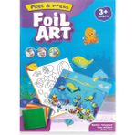Foil Art Peel & Press Deniz Altı Temalı Folyo Çocuklar Için Renkli Oyun Seti - Çok Renkli