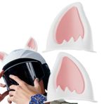 FokCalgary Baret Kedi Kulakları, Motosiklet için Kedi Kulakları | 1 Çift Yaratıcı Kedi Kulakları Sert Şapka Etiket,Peel & Stick Yavru Kedi Kulak Aksesuarı, Yapışkanlı Kayak Şapkası Kornaları, Kayak
