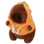 FokCalgary Kapibara Peluş Küçük Anahtarlık, Kapibara Doldurulmuş Hayvan Anahtarlık - Peluş Hayvan Anahtarlık Kolye,Hayvan Oyuncak, Peluş Bebek, Sırt Çantası Aksesuarı, Kız Kadınlar için Kapibara Kolye