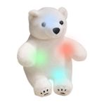 FokCalgary Kutup ayısı doldurulmuş hayvan, kutup ayısı | Renkli LED ışıkları ile oyuncaklar bebek - Yumuşak bebek sarılma yastığı ev asyonu, kızlar için gece ışık sevimli