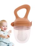 FokCalgary Meyve Maması Besleyici Emzik, Bebek Maması Besleyici, Meyve Silikon Meme Diş Çıkarma Oyuncak, Silikon Torbalar Ve Nipeller Bebek Diş Kaşıyıcı Oyuncak, Yeniden Kullanılabilir Ağrıyan Diş