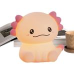 FokCalgary Silikon Gece Işığı, Axolotl Gece Işığı,Silikon Işık - Aksolotl şekil led değiştirme renkler sevimli parlak aydınlatma fidanlık yatak odası banyo yürümeye başlayan çocuk odası bebek oda