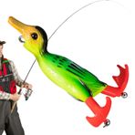 FokCalgary Top Su Ördek Balıkçılık Lures, Ördek Cazibesi | Tatlı Su Tuzlu Su Balıkçılığı Lures,Erkekler İçin Plopping Ve Sıçrayan Ayak Gerçekçi Ördek Yavrusu Yüzen Yapay Yem