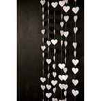 FOKUL Metalize Kalpli Arka Fon Gümüş Renk Kapı Duvar Perdesi 90x200 Cm Metalik Duvar Püskülü Arka Fon