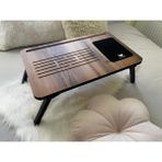 Foldaway Telefon ve Tablet Bölmeli Katlanır Ayaklı Laptop Sehpası Notebook Bilgisayar Çalışma Masa Lidya