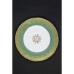 Foley Bone China Ingiliz Yeşil Porselen Antika Tatlı Tabağı 15 cm - Asker Yeşili