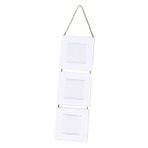 Folia 2339 karton asmak için – Resim Çerçevesi, 3'lü Set, Beyaz 7,5 x 7,5 cm 2338