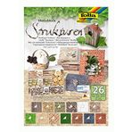 folia 48149 - Desenli Blok Yapıları, 24 x 34 cm, 26 yaprak sınıflandırılmış, 13 x Motif kartonu 270 g/m2 ve 13 x Motif kağıdı 80 g/m2, çeşitli el işleri için