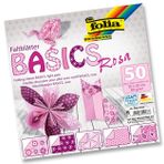 Folia 5 Desen 50 Adet Kağıt Pembe 20x20 cm Origami Kağıdı