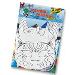 Folia 6 Çeşit Karışık Hayvanlar Kağıt Maske