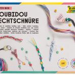 folia 73019 - Yaratıcı Kutu Scoubidou Örgü İpler, El İşi Seti, 197 Parça Kılavuz Dahil - Kişisel Scoubidous ve Bileklikler tasarlamak için