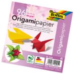 Folia katlama kağıdı Origami 80 g/m2, 96 yaprak sınıflandırılmış 12 renk, kağıt, 19 x 19 cm