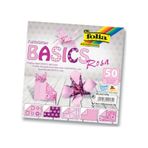Folia Origami Kağıdı 15X15 Cm. 5 Desen 50 Yaprak Basic Pembe