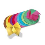 Folia Yuvarlak Origami Kağıdı 10 Renk 500 Adet 16 cm. Çap