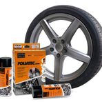 Foliatec Jant Metal Sprey Folyo Yuzey Kaplama Seti 2X400ml. Tunc Metalik Gri Mat