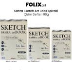 Folix Art Sahra Sketch Book 90 gr 50 Yaprak Spiralli Çizim Defteri