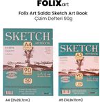 Folix Art Sketch Book 90 gr 50 Yaprak Çizim Defteri