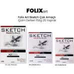 Folix Art Sketch Çok Amaçlı 150 gr 25 Yaprak Çizim Defteri