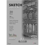 Folix FLX-821435 Sahra Tutkallı İvory Kağıt 34.5x49.5 cm 90 gr Bloknot Not Defteri